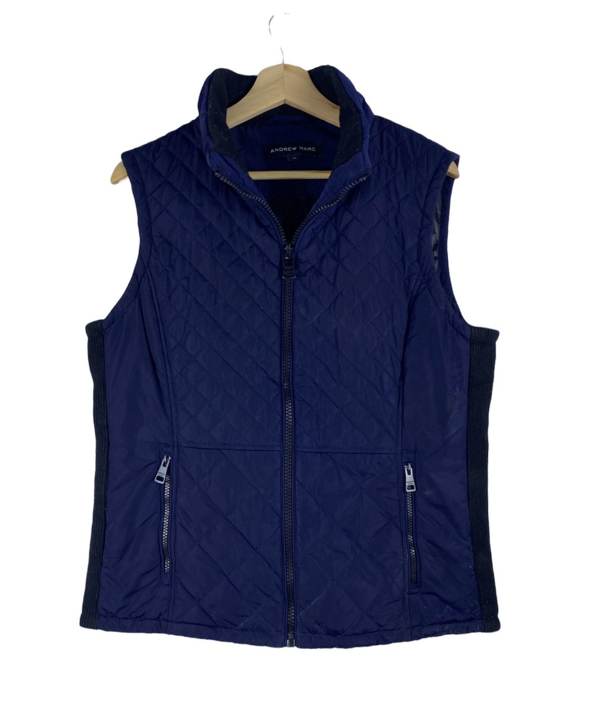 image of Gone Vintage Andrew Marc Puffer Quilted Vest, Men's (Size XL)