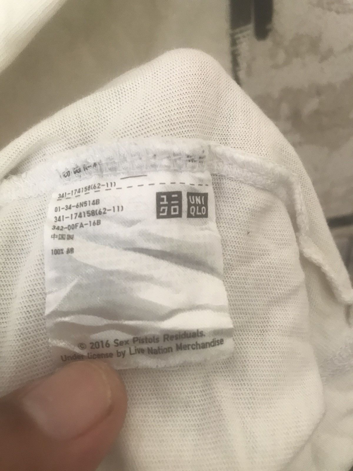 Band Tees × Uniqlo T SHIRT SEX PISTOLS 2016 Size US L / EU 52-54 / 3 - 11 Thumbnail