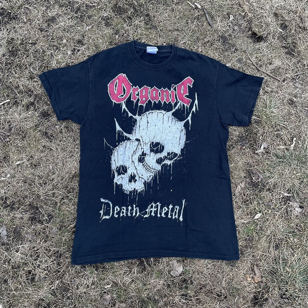 Vintage Vintage 90s Death Metal Graphic Tee Skull Horror Band Grunge Size US M / EU 48-50 / 2 - 1 Thumbnail