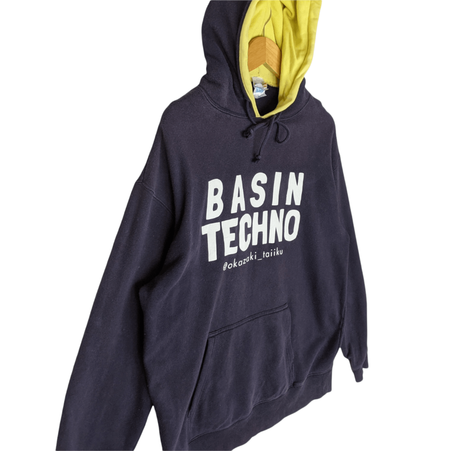 Japanese Brand BASIN TECHNO By Taiku Okazaki Rap DJ Hip Hop Hoodie Size US XL / EU 56 / 4 - 2 Thumbnail