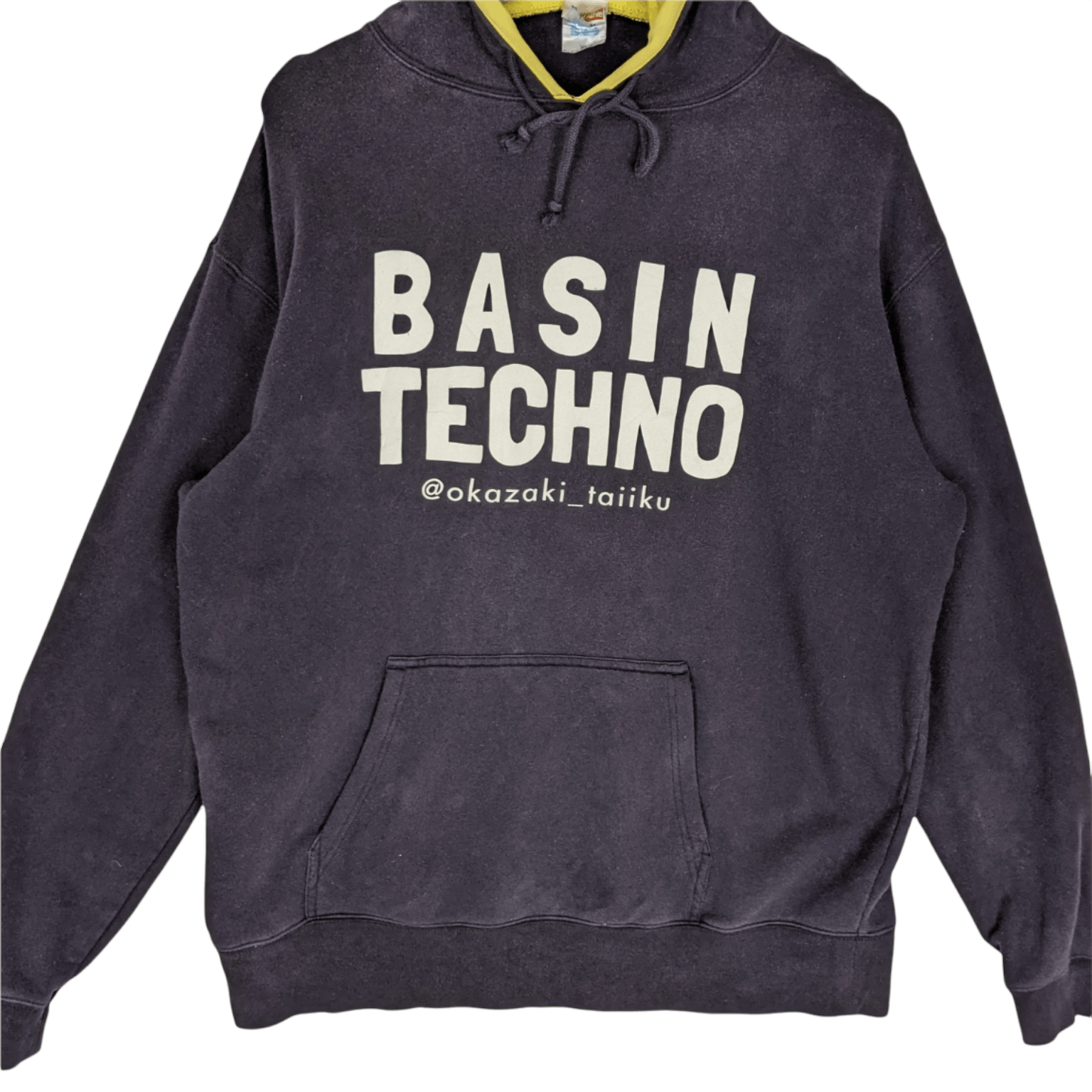 Japanese Brand BASIN TECHNO By Taiku Okazaki Rap DJ Hip Hop Hoodie Size US XL / EU 56 / 4 - 3 Thumbnail