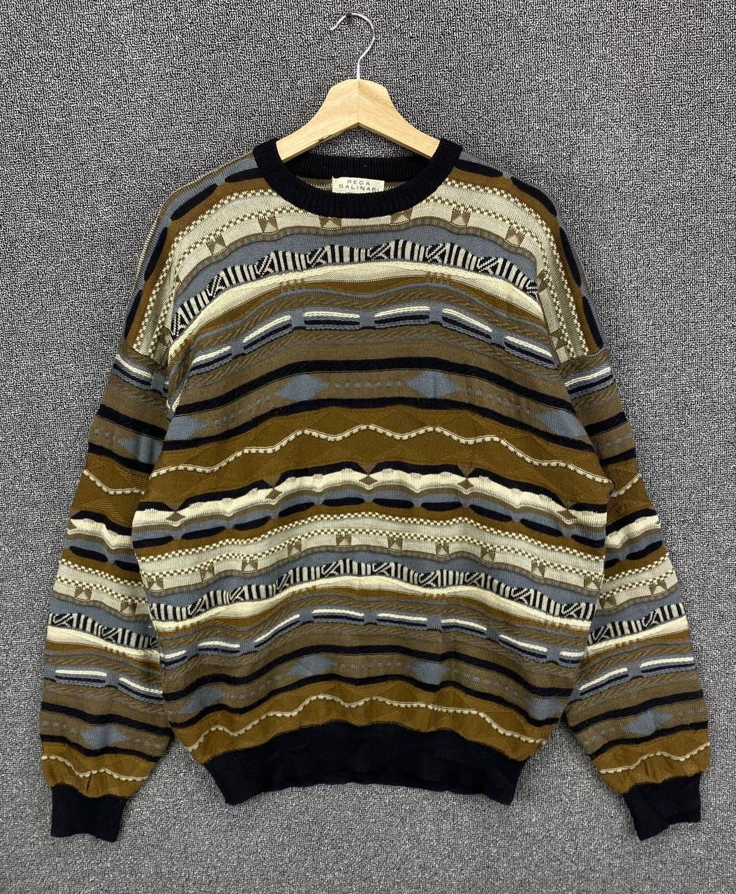 Coogi Vintge Rega Salinas Coogi Style Cable Knit Sweater Size US L / EU 52-54 / 3 - 1 Thumbnail