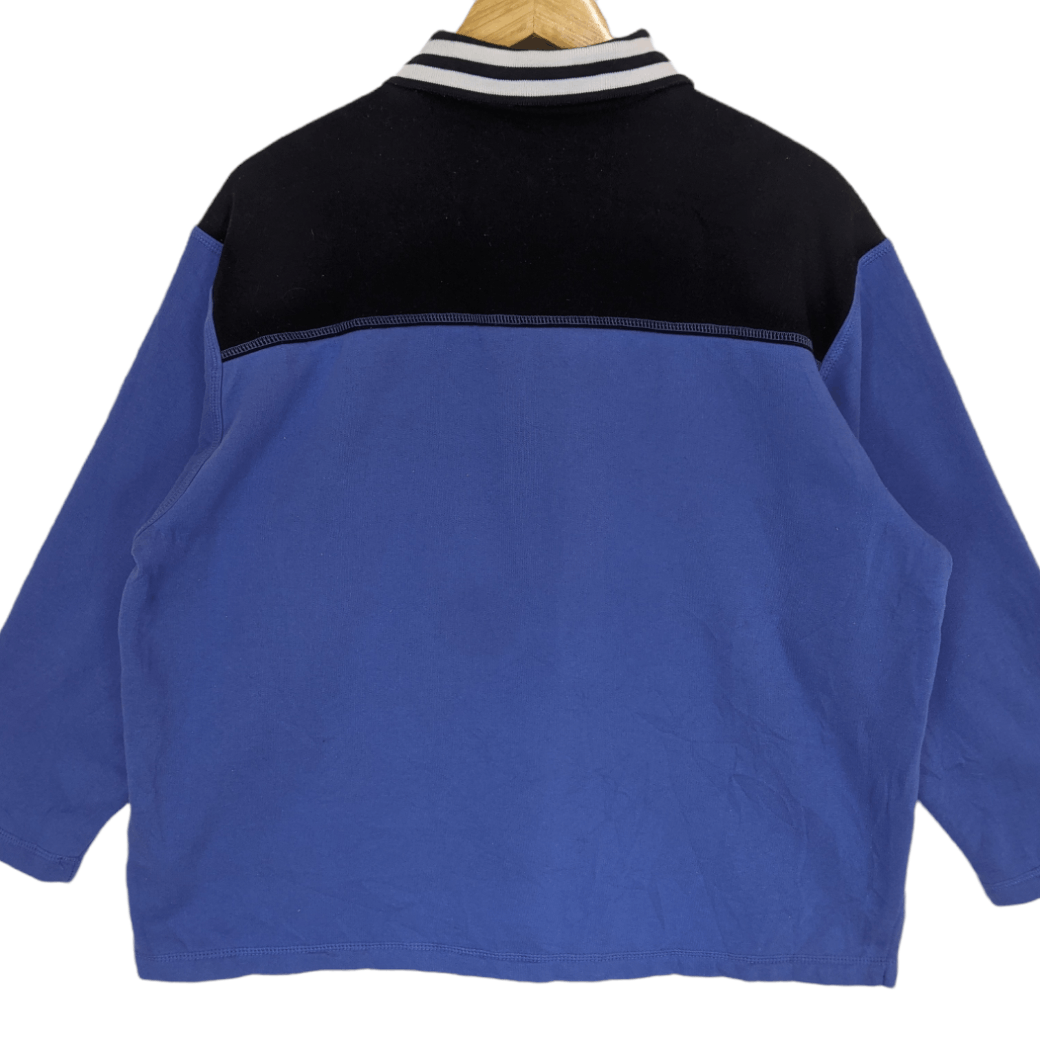 Black Apple Australia BLACK APPLE Polo Jumper Sweatshirt Size US XL / EU 56 / 4 - 7 Thumbnail