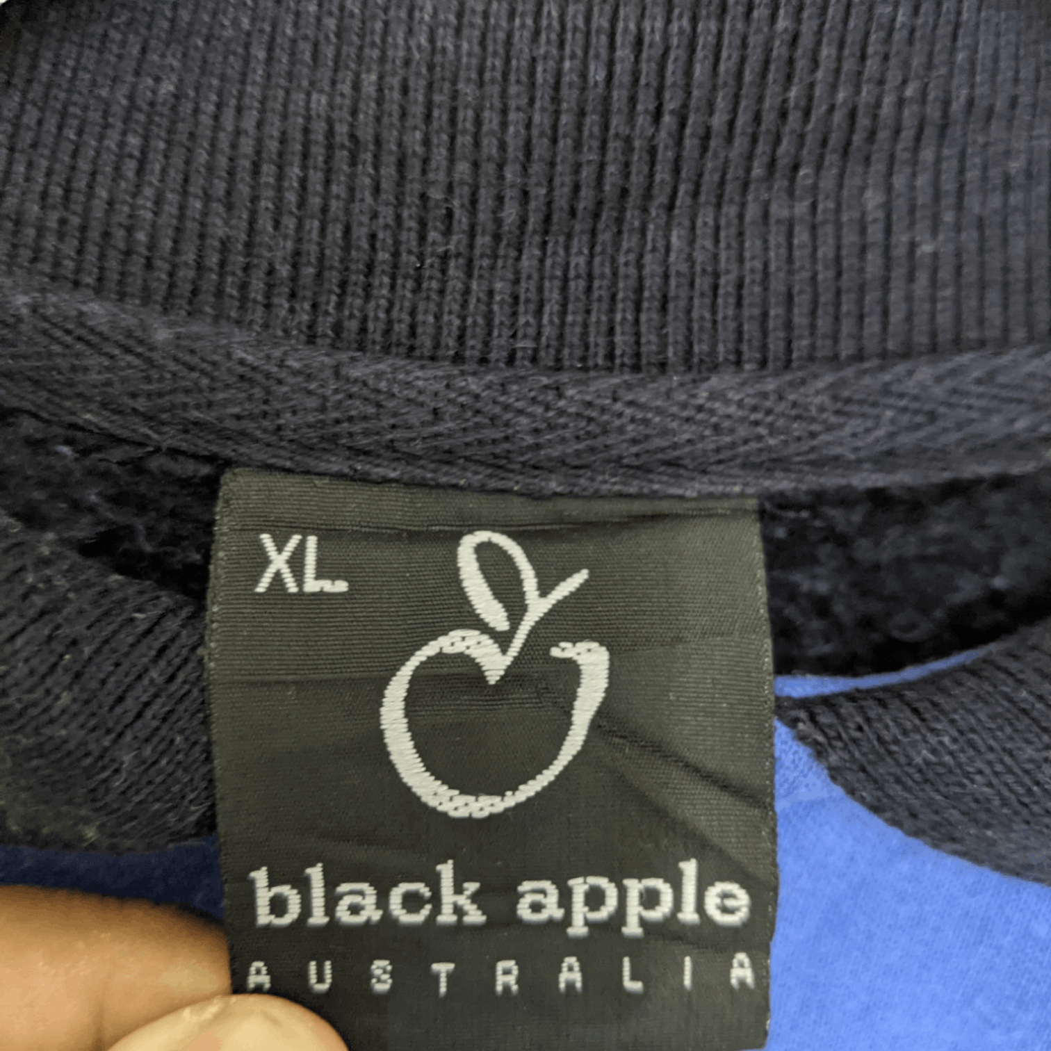 Black Apple Australia BLACK APPLE Polo Jumper Sweatshirt Size US XL / EU 56 / 4 - 8 Thumbnail