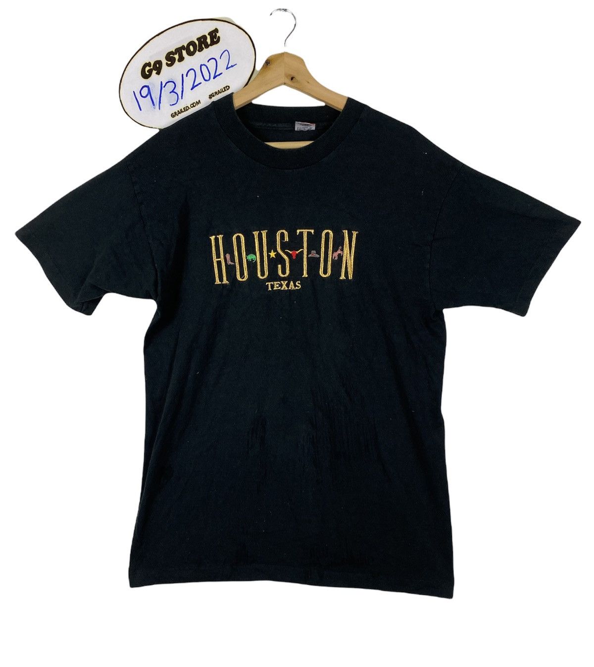 Vintage OFFER 🔥 Vintage Houston Texas Tee T Shirt Size US L / EU 52-54 / 3 - 1 Thumbnail