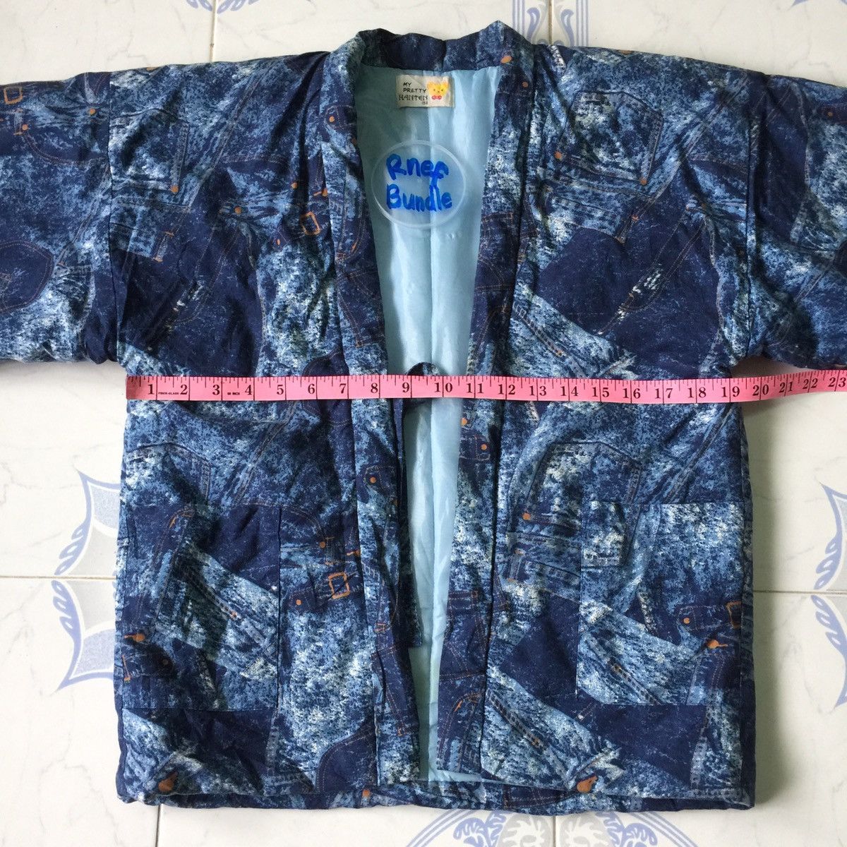 Japanese Brand Rare kimono hanten denim design Size US S / EU 44-46 / 1 - 5 Thumbnail