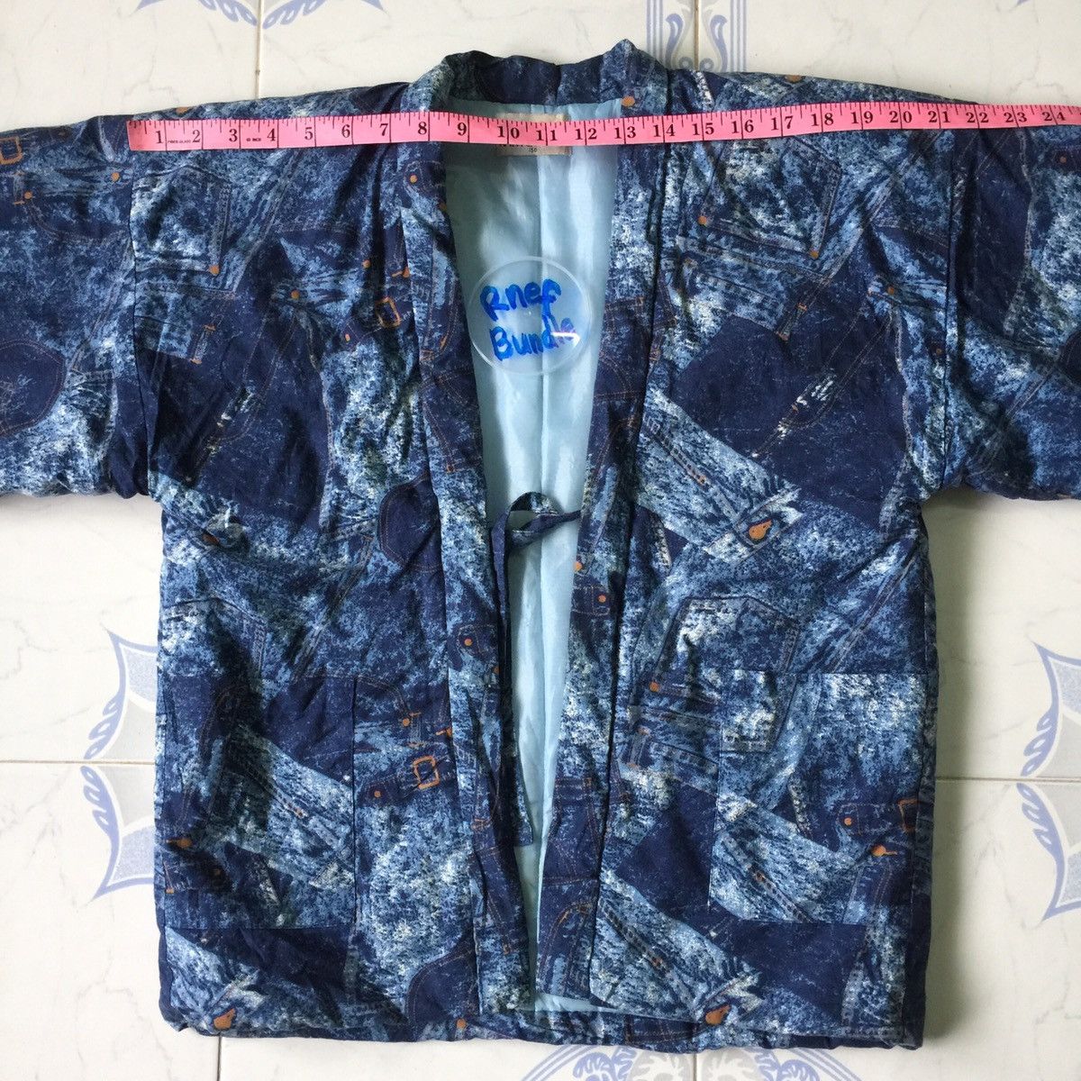 Japanese Brand Rare kimono hanten denim design Size US S / EU 44-46 / 1 - 6 Thumbnail