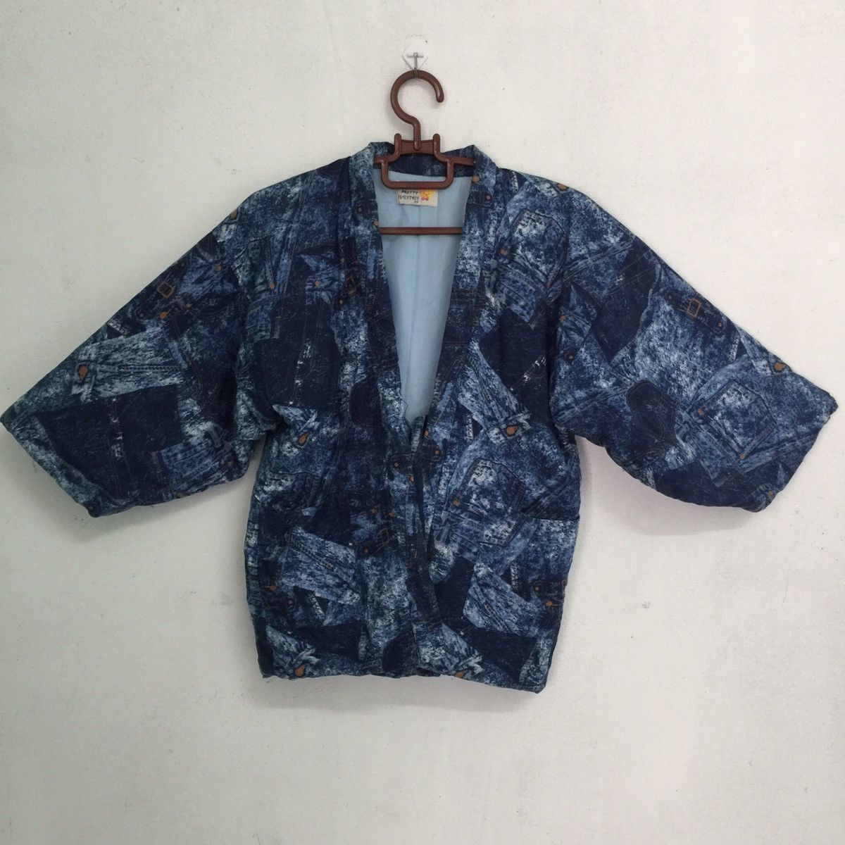 Japanese Brand Rare kimono hanten denim design Size US S / EU 44-46 / 1 - 2 Thumbnail