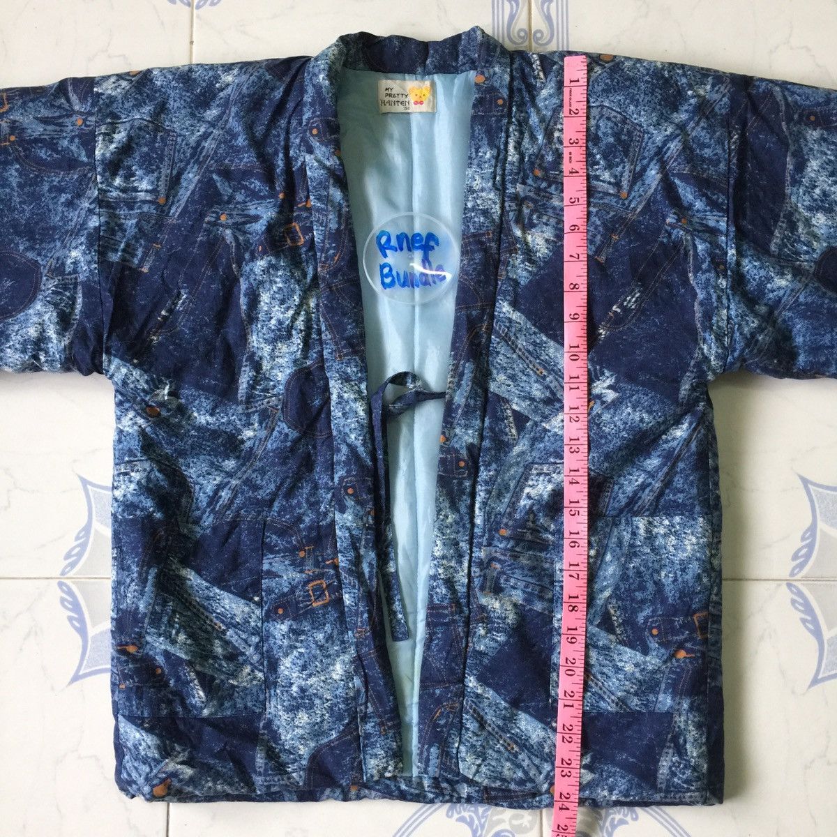 Japanese Brand Rare kimono hanten denim design Size US S / EU 44-46 / 1 - 7 Thumbnail