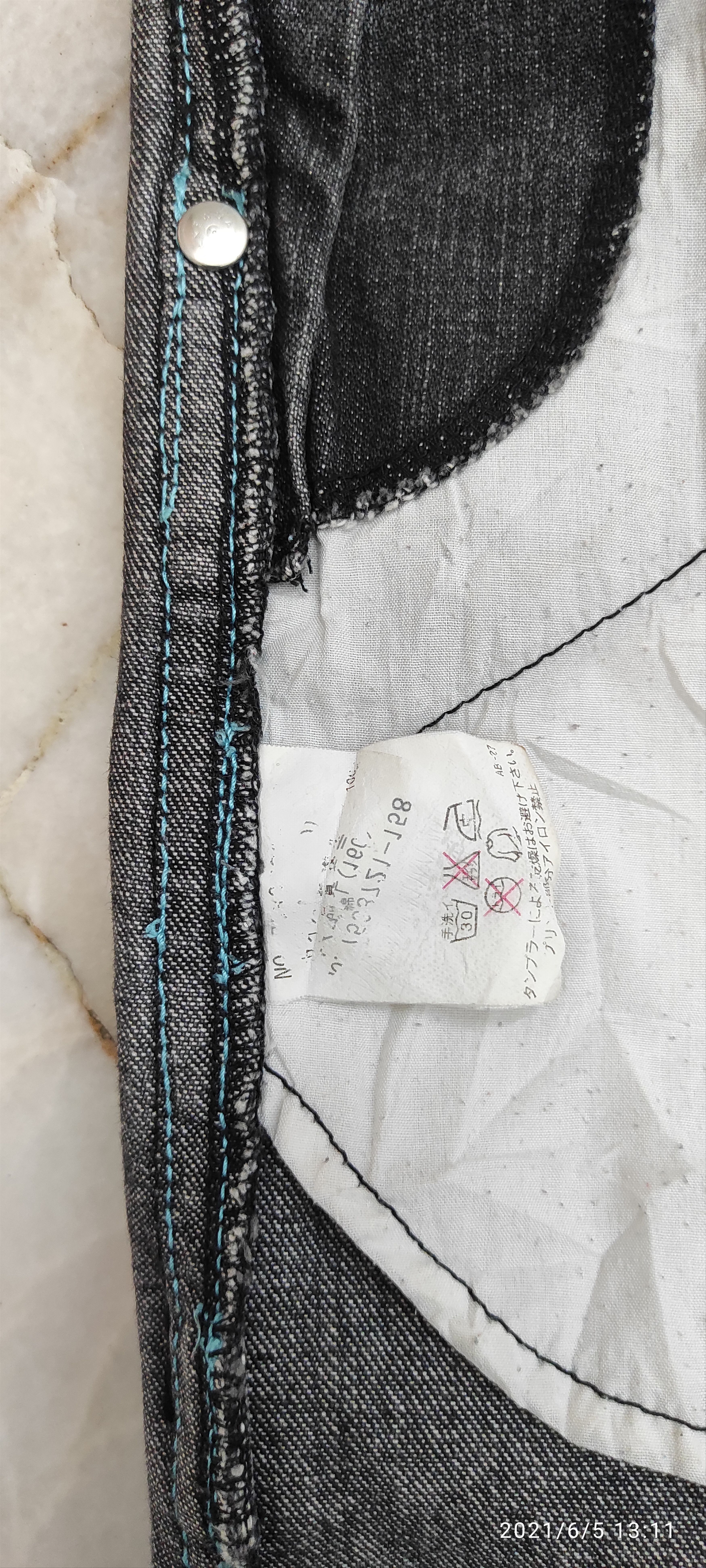 Angel Blue Archive 1990's ANGEL BLUE painter denim waistband overalls Size US 31 - 5 Thumbnail