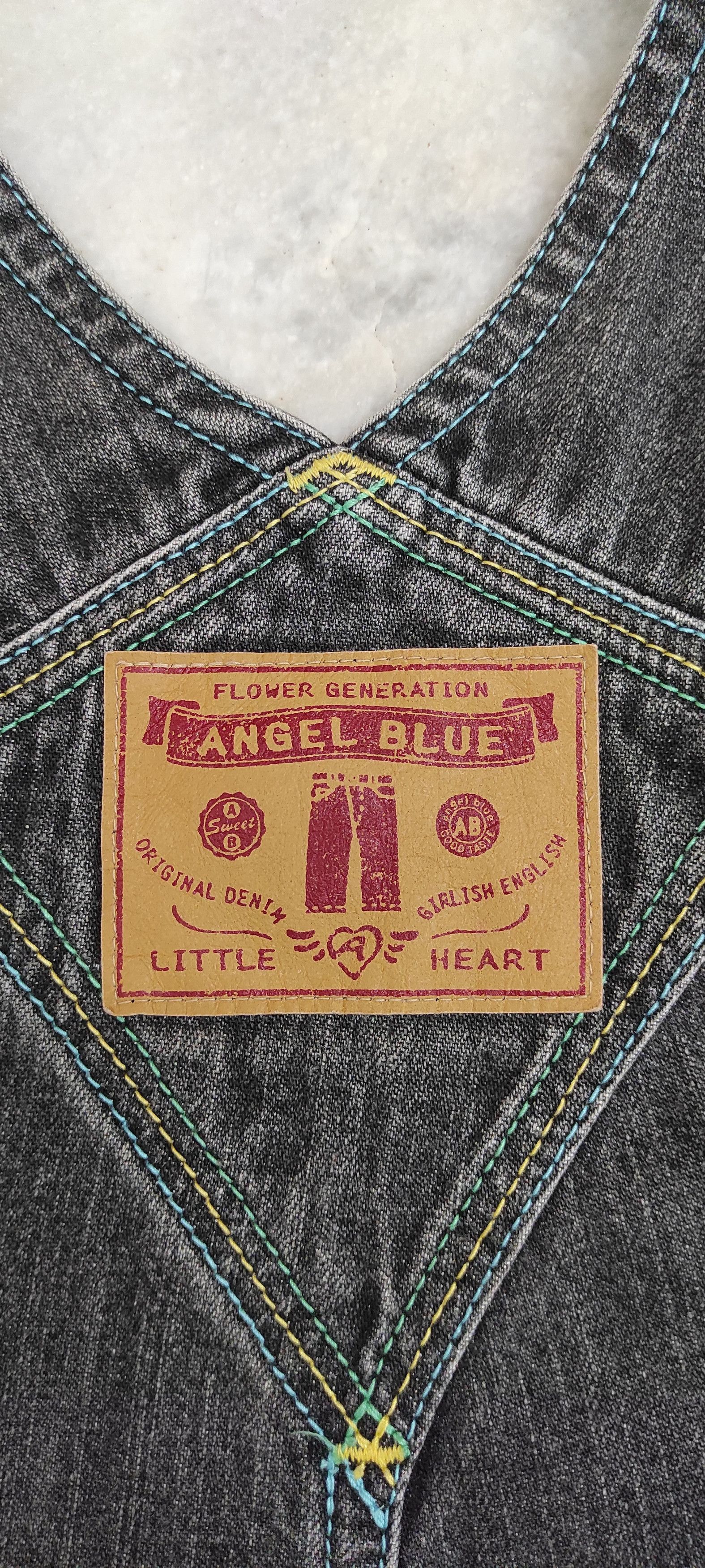 Angel Blue Archive 1990's ANGEL BLUE painter denim waistband overalls Size US 31 - 3 Thumbnail
