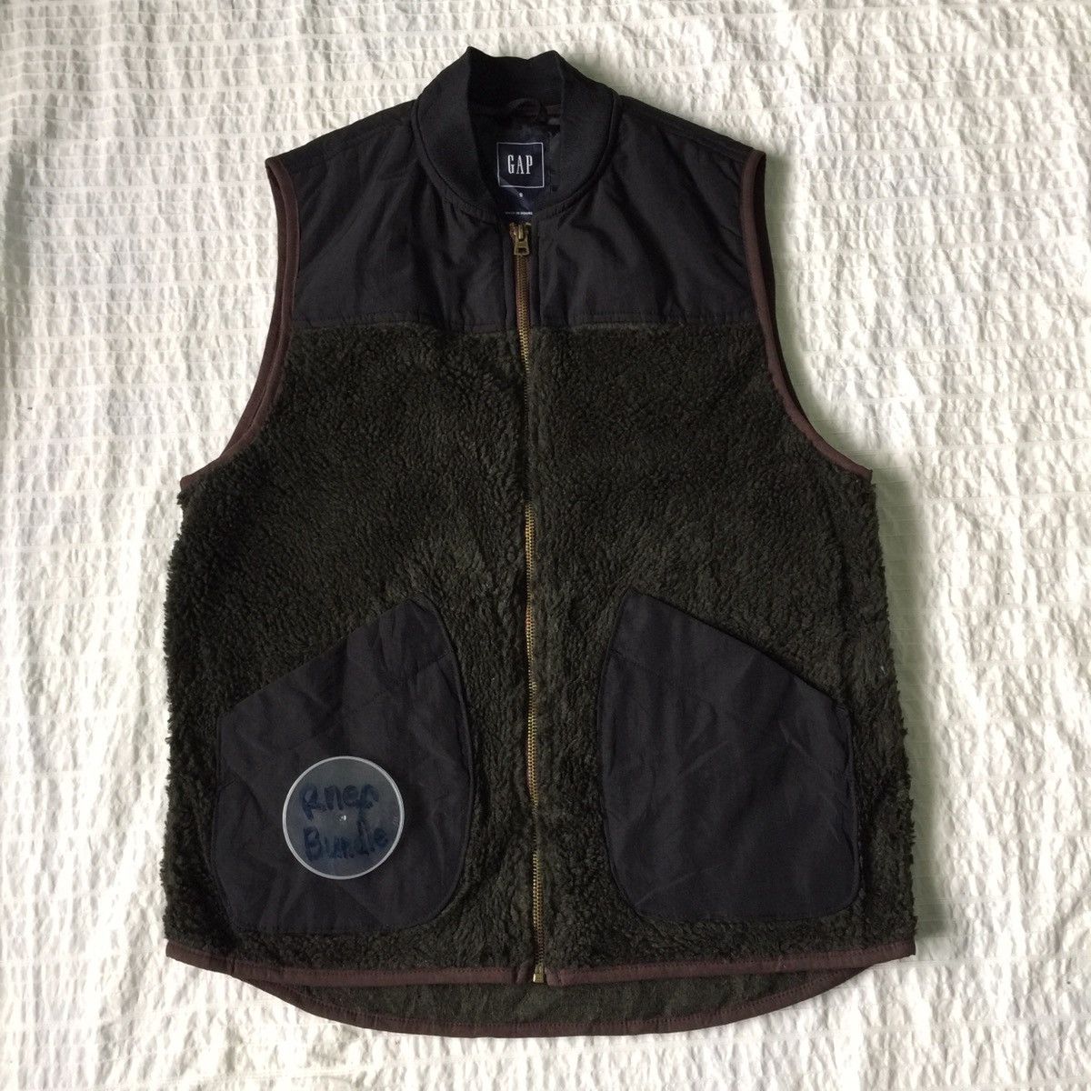 image of Gap Fleece Zip Up Vest Jacket S, Men's (Size Small)