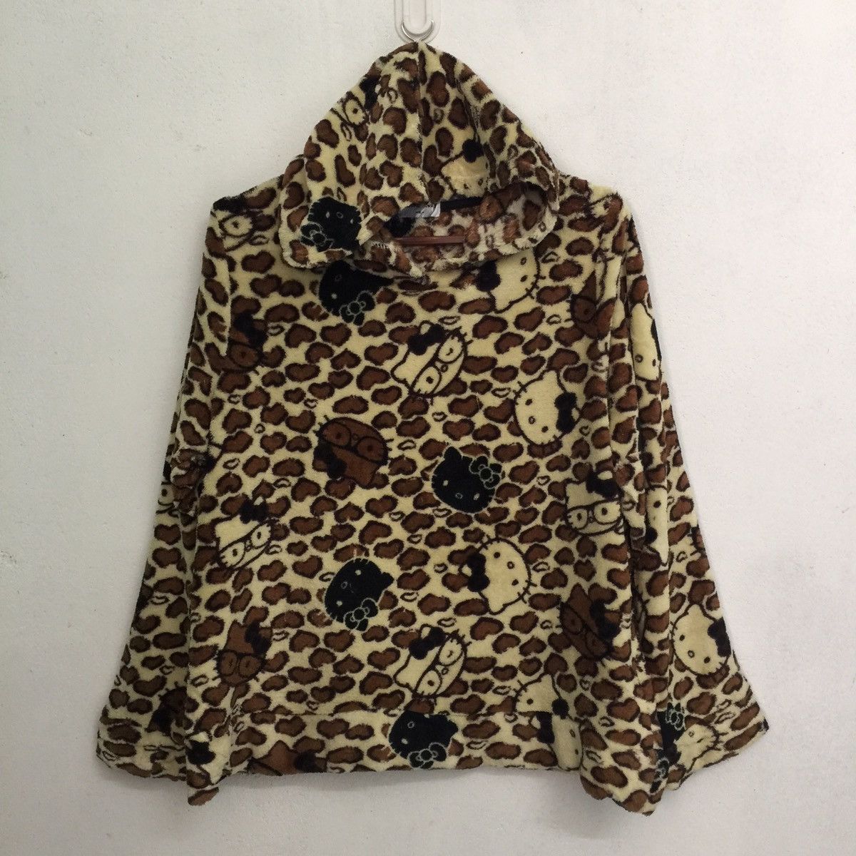 Full print hello kitty cartoon sweatshirt fleece hoodie