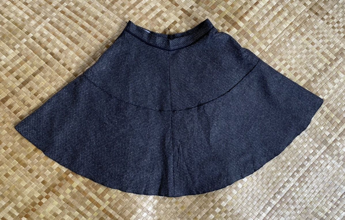Lanvin Vintage Lanvin Wool Mini Skirts Size 24" / US 00 / IT 34 - 7 Thumbnail