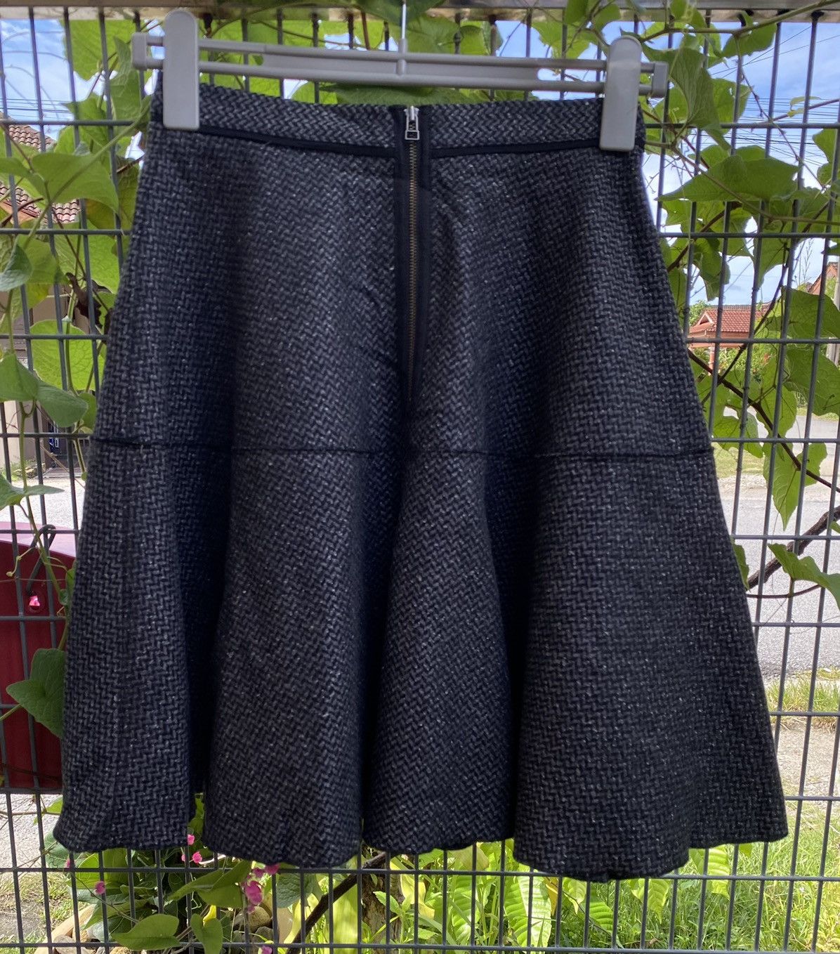 Lanvin Vintage Lanvin Wool Mini Skirts Size 24" / US 00 / IT 34 - 2 Thumbnail