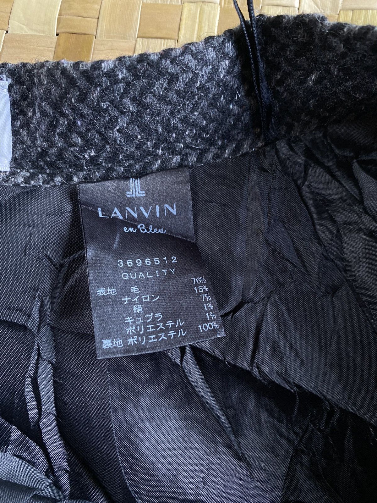Lanvin Vintage Lanvin Wool Mini Skirts Size 24" / US 00 / IT 34 - 4 Thumbnail