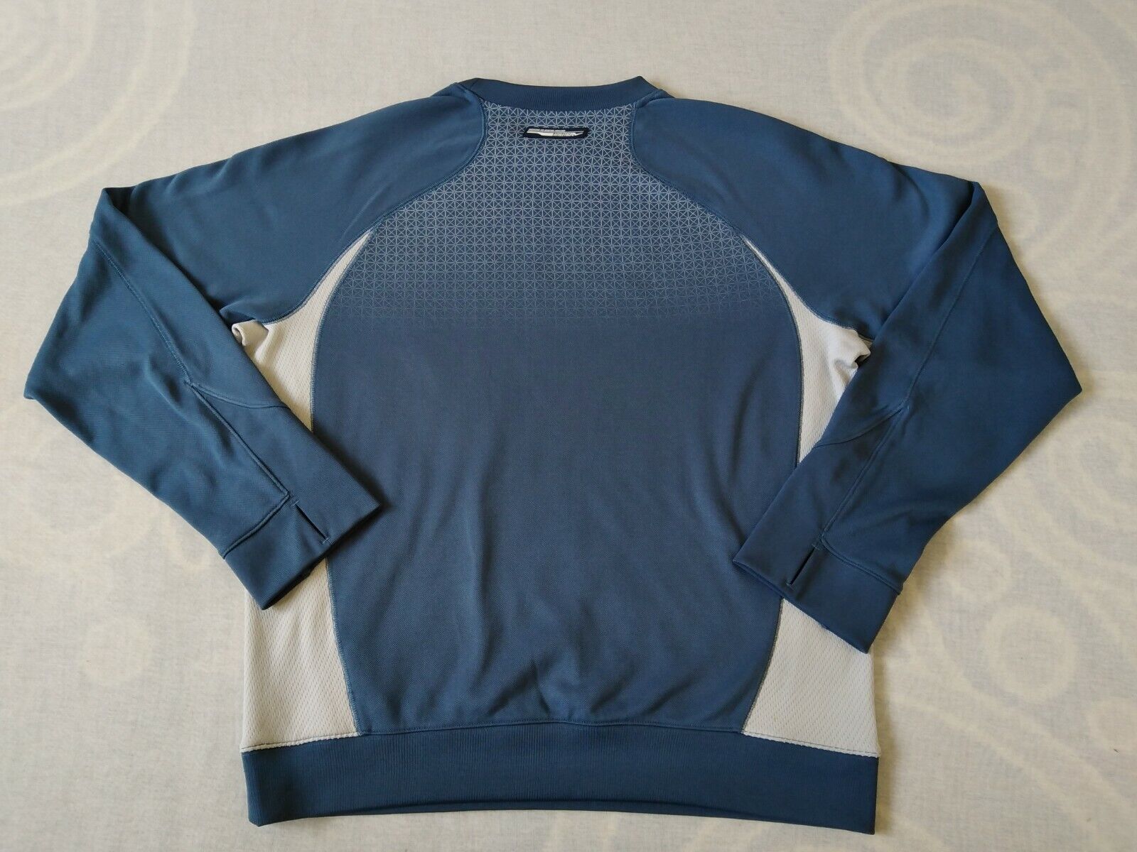 Nike 90s Vintage Nike Athletic Sweatshirt Jumper Big Swoosh Navy Size US L / EU 52-54 / 3 - 11 Thumbnail
