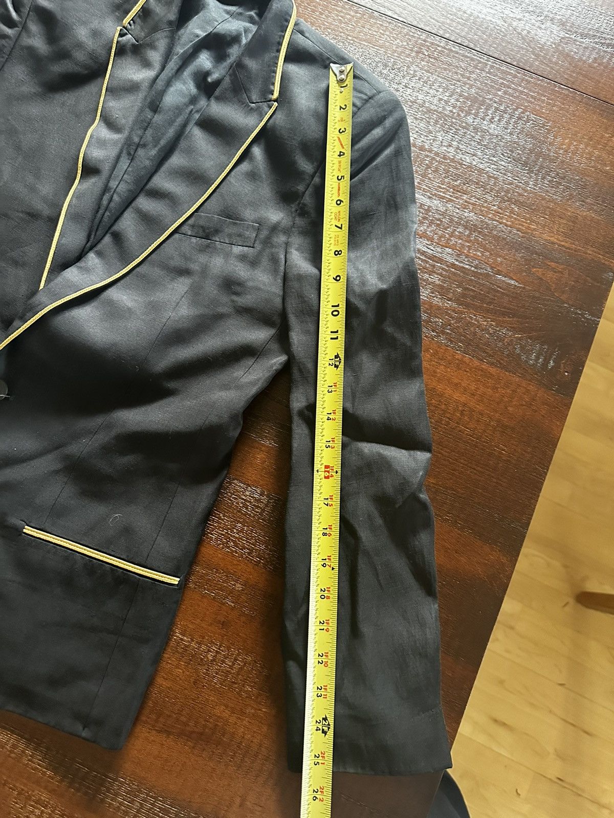 Haider Ackermann Haider Ackermann black blazer with gold piping Size 36R - 11 Thumbnail