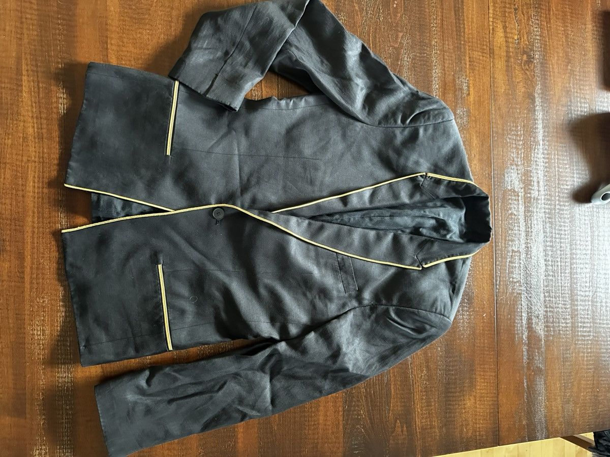 Haider Ackermann Haider Ackermann black blazer with gold piping Size 36R - 5 Thumbnail