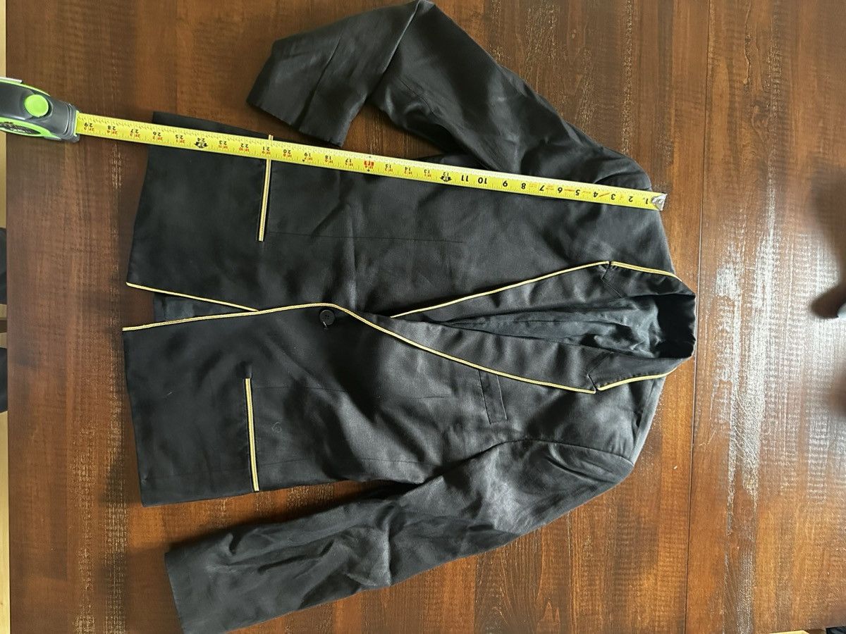 Haider Ackermann Haider Ackermann black blazer with gold piping Size 36R - 10 Thumbnail