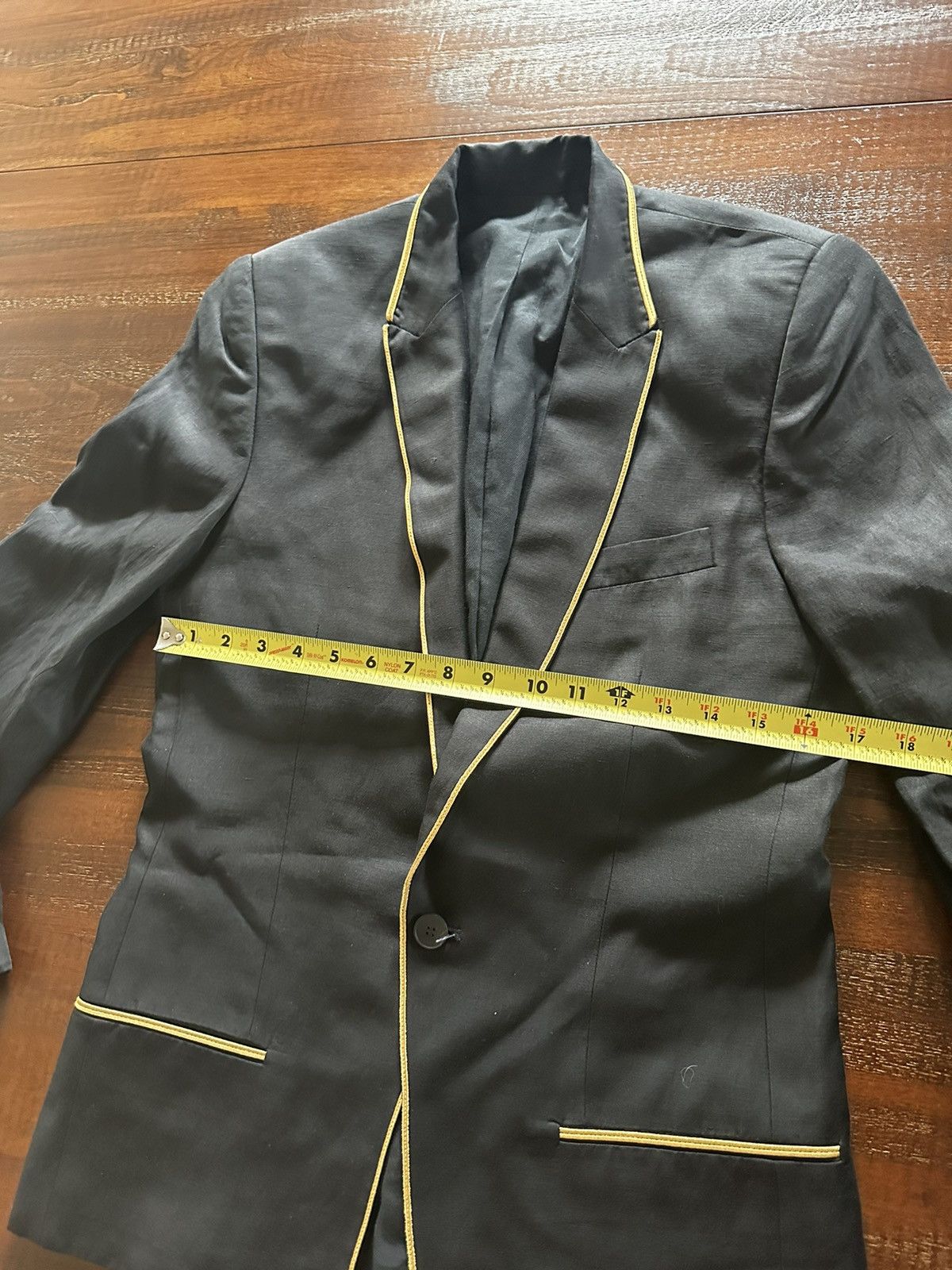 Haider Ackermann Haider Ackermann black blazer with gold piping Size 36R - 2 Thumbnail
