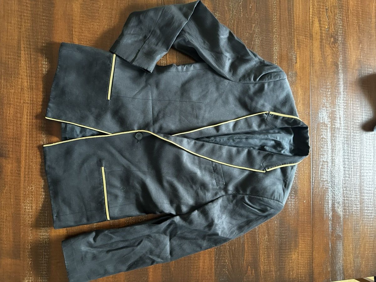 Haider Ackermann Haider Ackermann black blazer with gold piping Size 36R - 4 Thumbnail