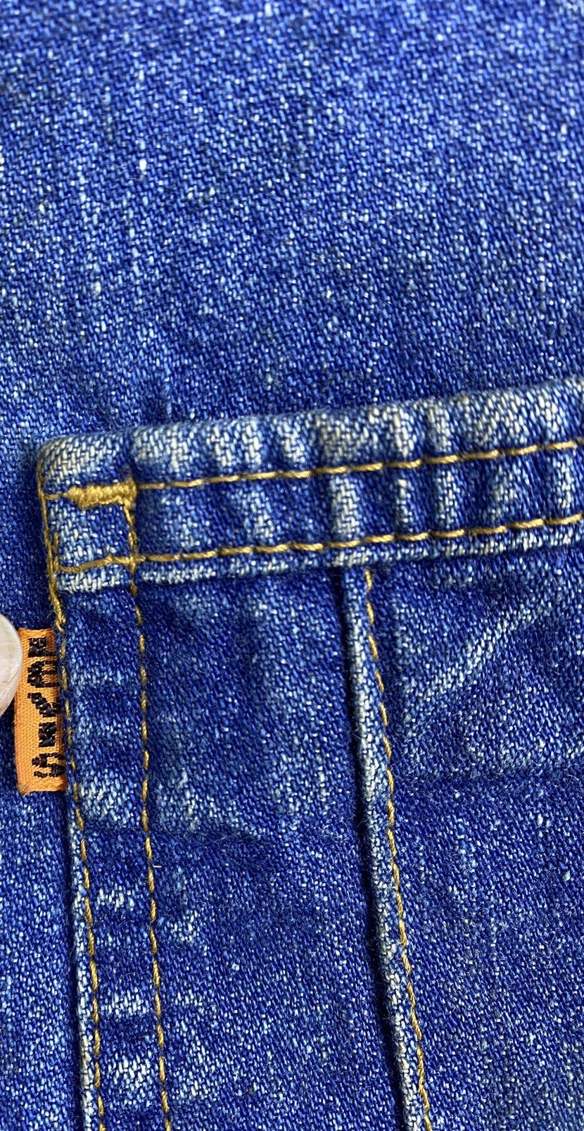 Levi's Vintage Levi’s Panatela Tops 80s Orange Tab Denim Vest Size S / US 4 / IT 40 - 5 Thumbnail