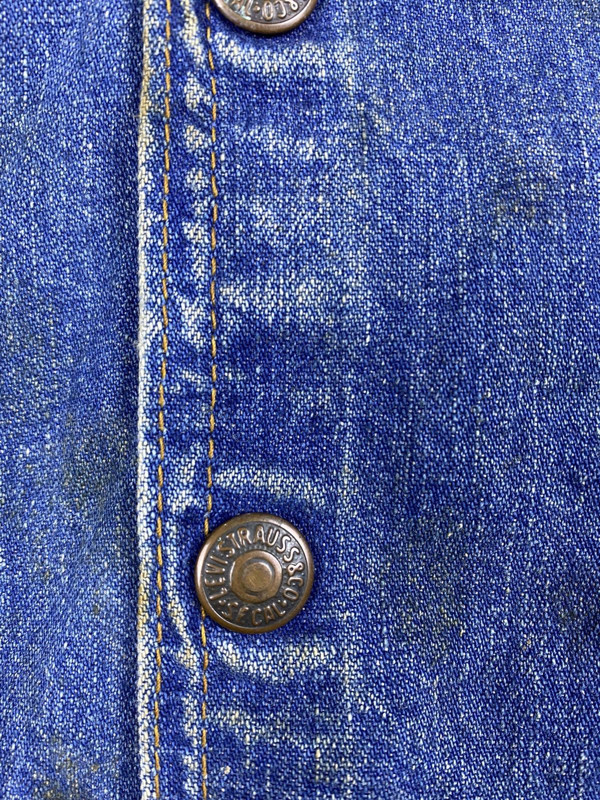 Levi's Vintage Levi’s Panatela Tops 80s Orange Tab Denim Vest Size S / US 4 / IT 40 - 6 Thumbnail