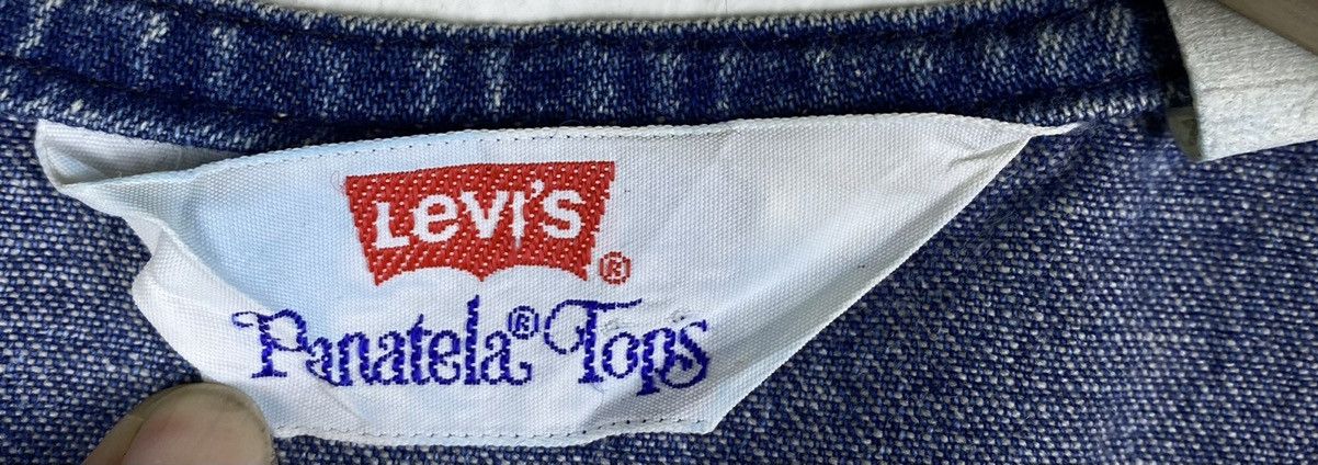 Levi's Vintage Levi’s Panatela Tops 80s Orange Tab Denim Vest Size S / US 4 / IT 40 - 3 Thumbnail