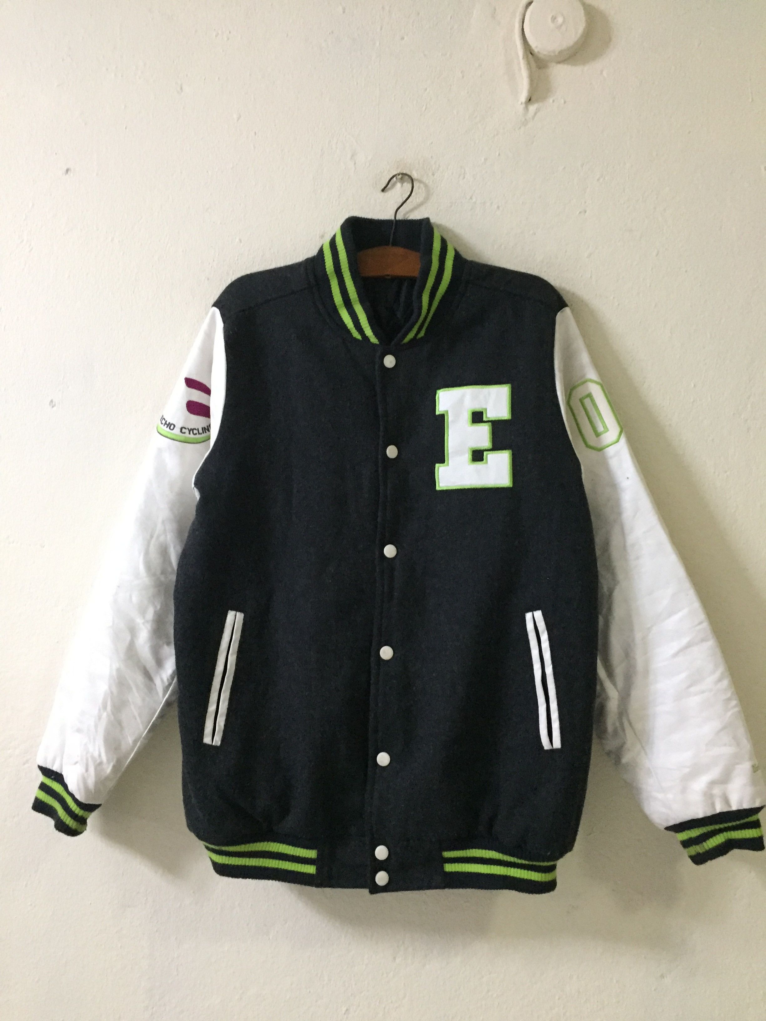 Varsity Jacket Echo Cycling Varsity Jacket Grailed