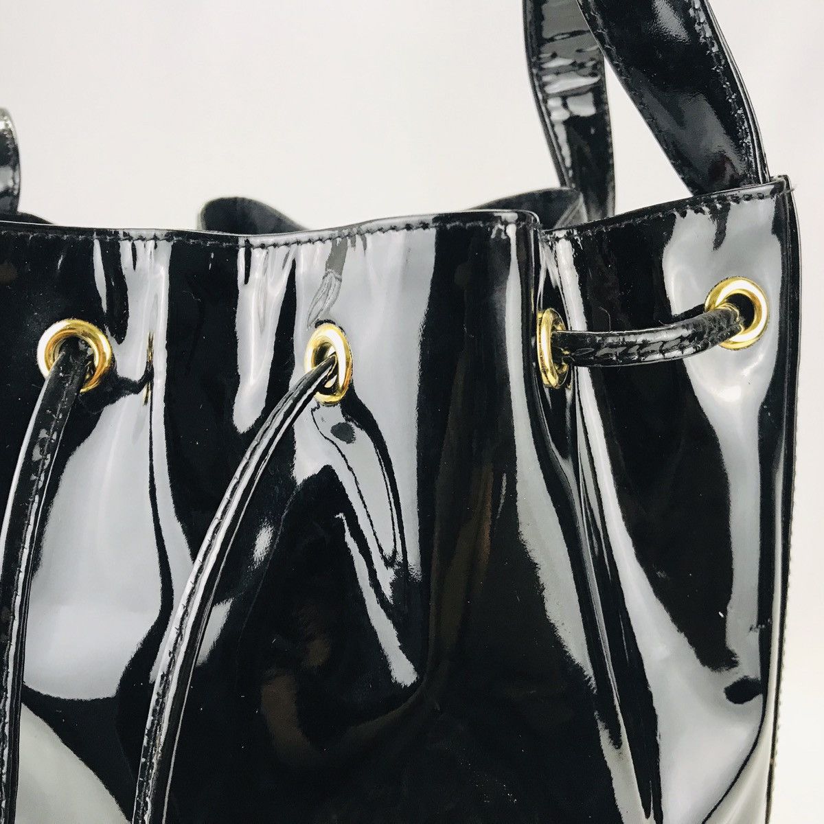 Paloma Picasso ❌Last Drop❌Auth Paloma Picasso Black Bucket drawstring bag Size ONE SIZE - 12 Thumbnail