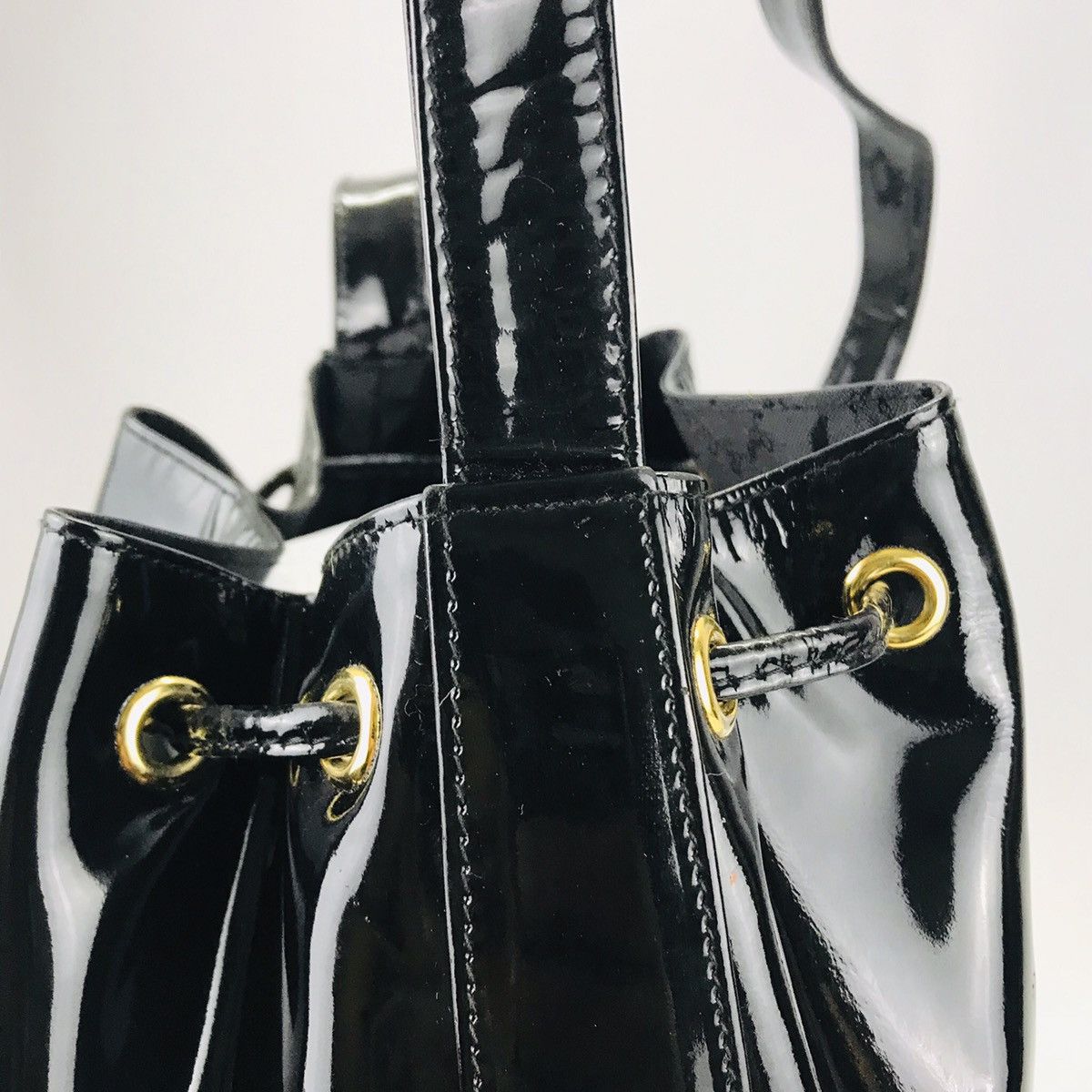 Paloma Picasso ❌Last Drop❌Auth Paloma Picasso Black Bucket drawstring bag Size ONE SIZE - 7 Thumbnail