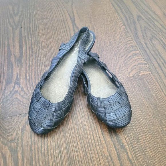 Cole Haan Cole Haan x Nike Air Metallic Leather Slingback Flats Travel Size US 6 / IT 36 - 1 Thumbnail