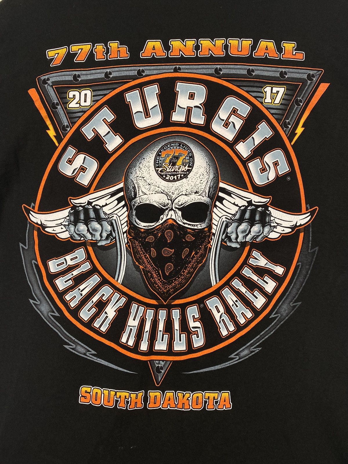 Harley Davidson DELET 🔥 Sturgis Motorcycle Rally 77th Annual T shirt Tee Size US L / EU 52-54 / 3 - 3 Thumbnail