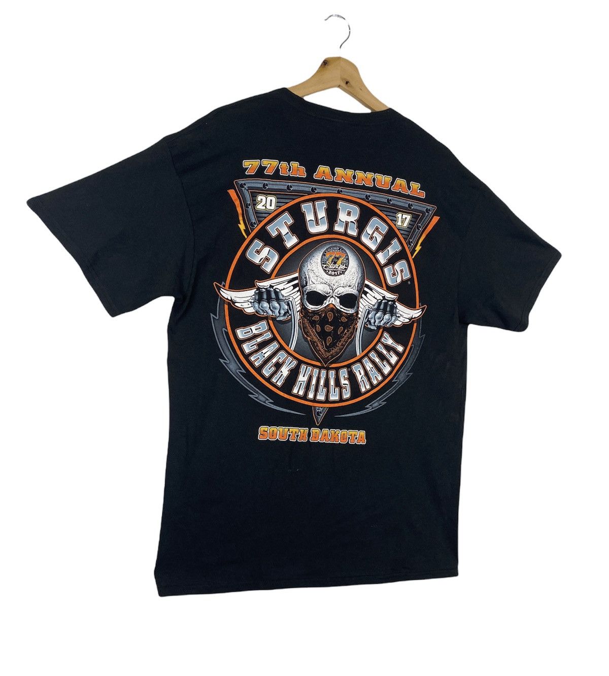 Harley Davidson DELET 🔥 Sturgis Motorcycle Rally 77th Annual T shirt Tee Size US L / EU 52-54 / 3 - 2 Thumbnail