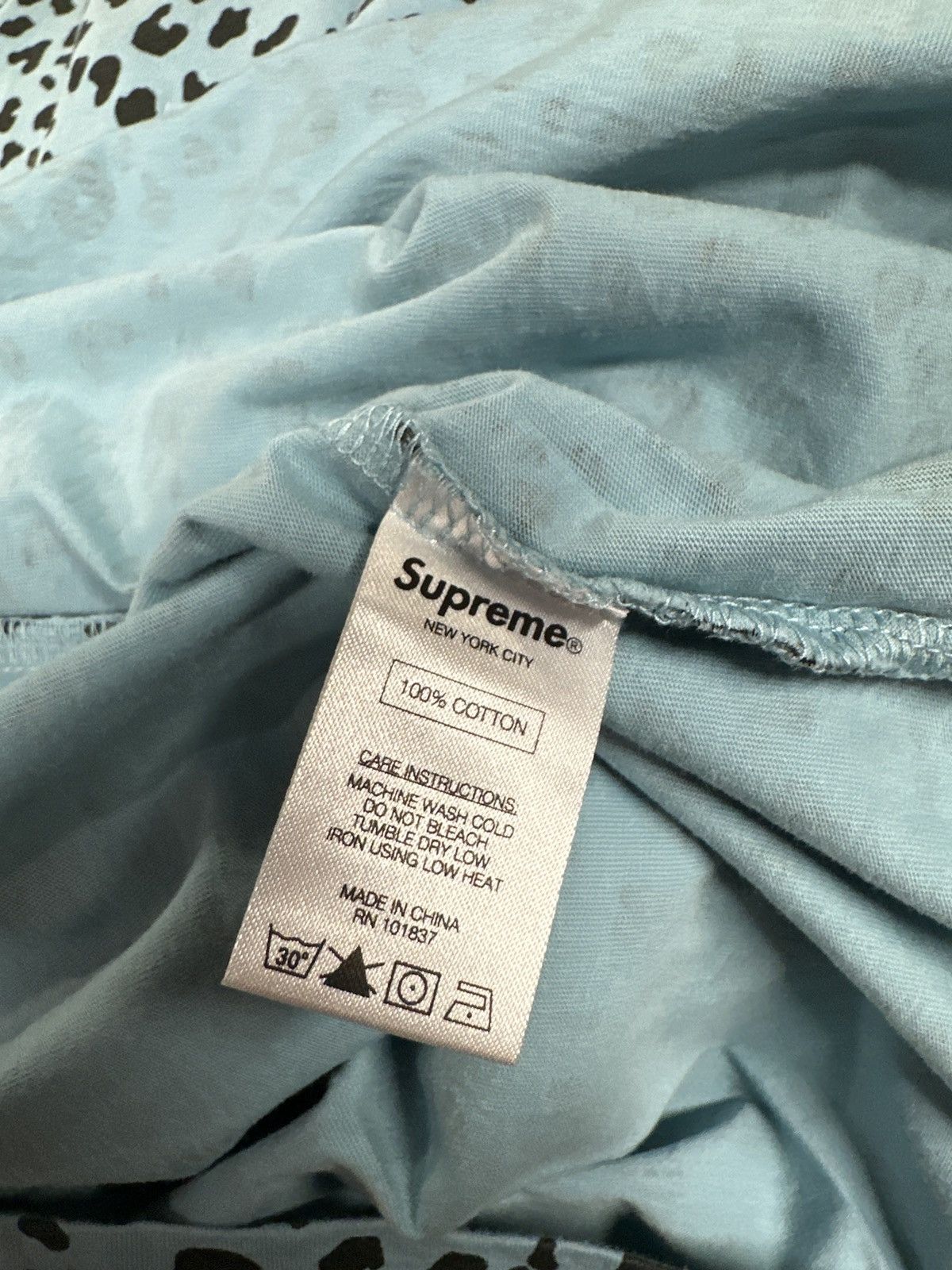 Supreme Supreme leopard pocket tee blue large Size US L / EU 52-54 / 3 - 6 Thumbnail