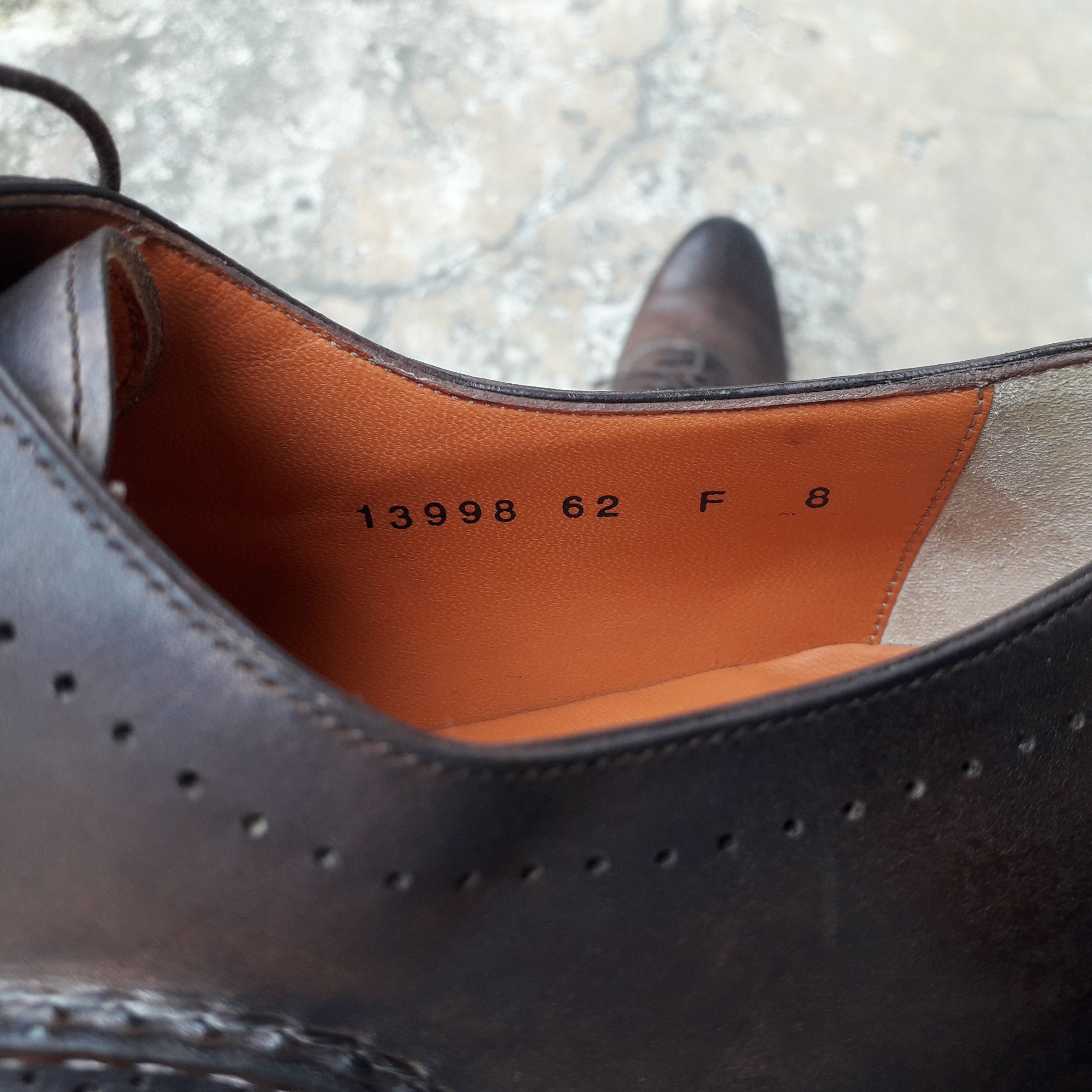 Handmade SANTONI GERODAS LEATHER SHOES X DRESS SHOES X ITALY Size US 8.5 / EU 41-42 - 10 Thumbnail