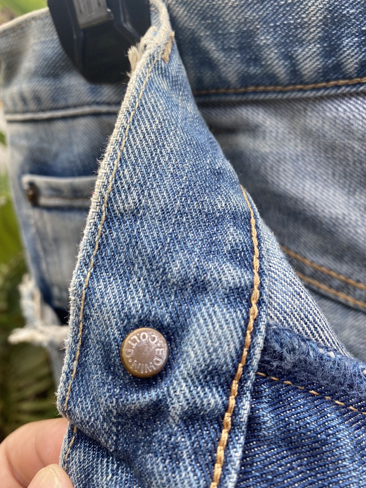 Edwin OFFER 🔥 Vintage Edwin 404 Distressed Blue Denim Jeans Size US 33 - 8 Thumbnail