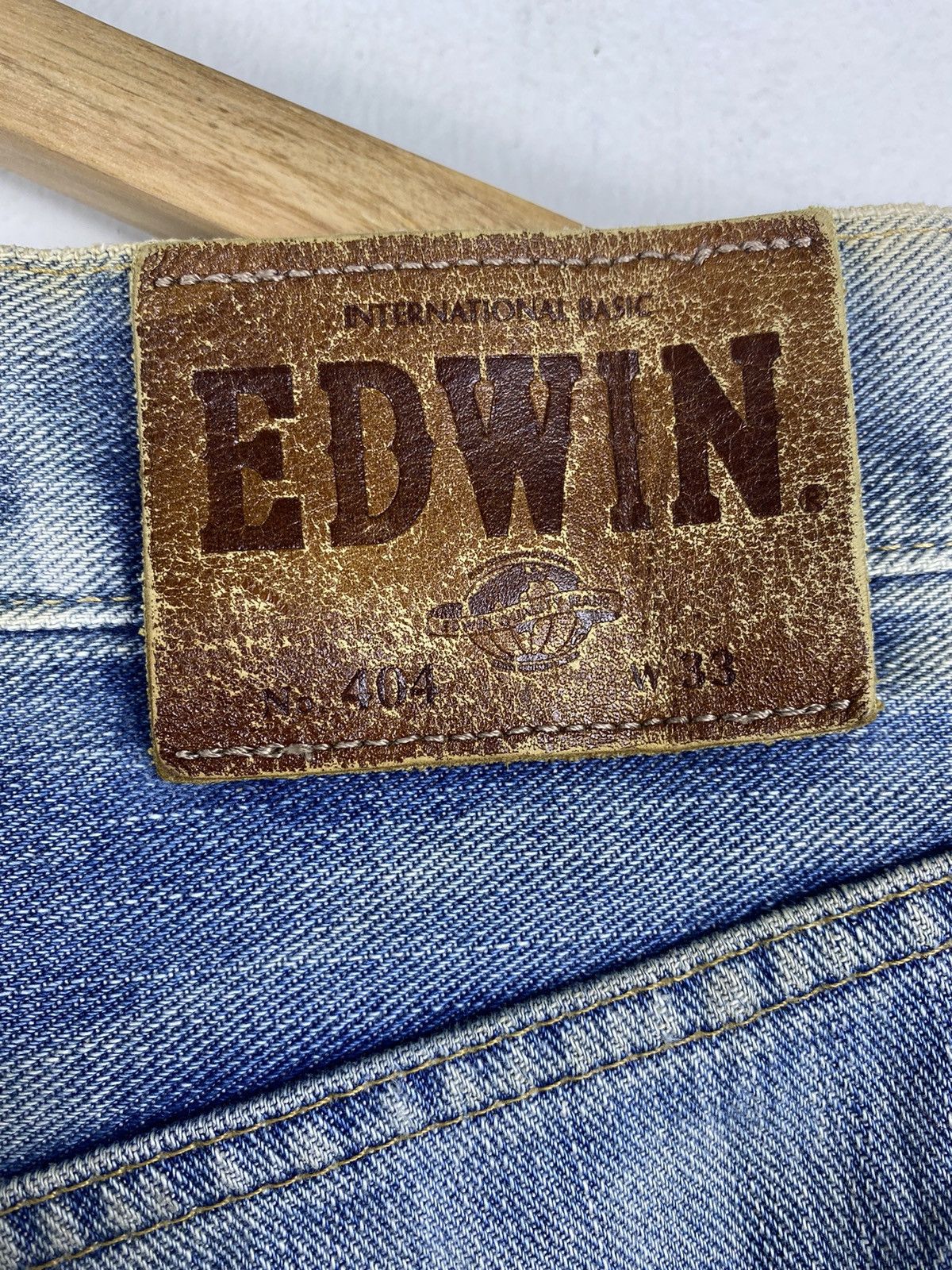 Edwin OFFER 🔥 Vintage Edwin 404 Distressed Blue Denim Jeans Size US 33 - 5 Thumbnail