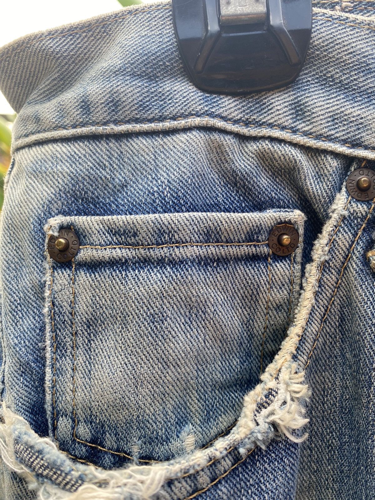 Edwin OFFER 🔥 Vintage Edwin 404 Distressed Blue Denim Jeans Size US 33 - 10 Thumbnail