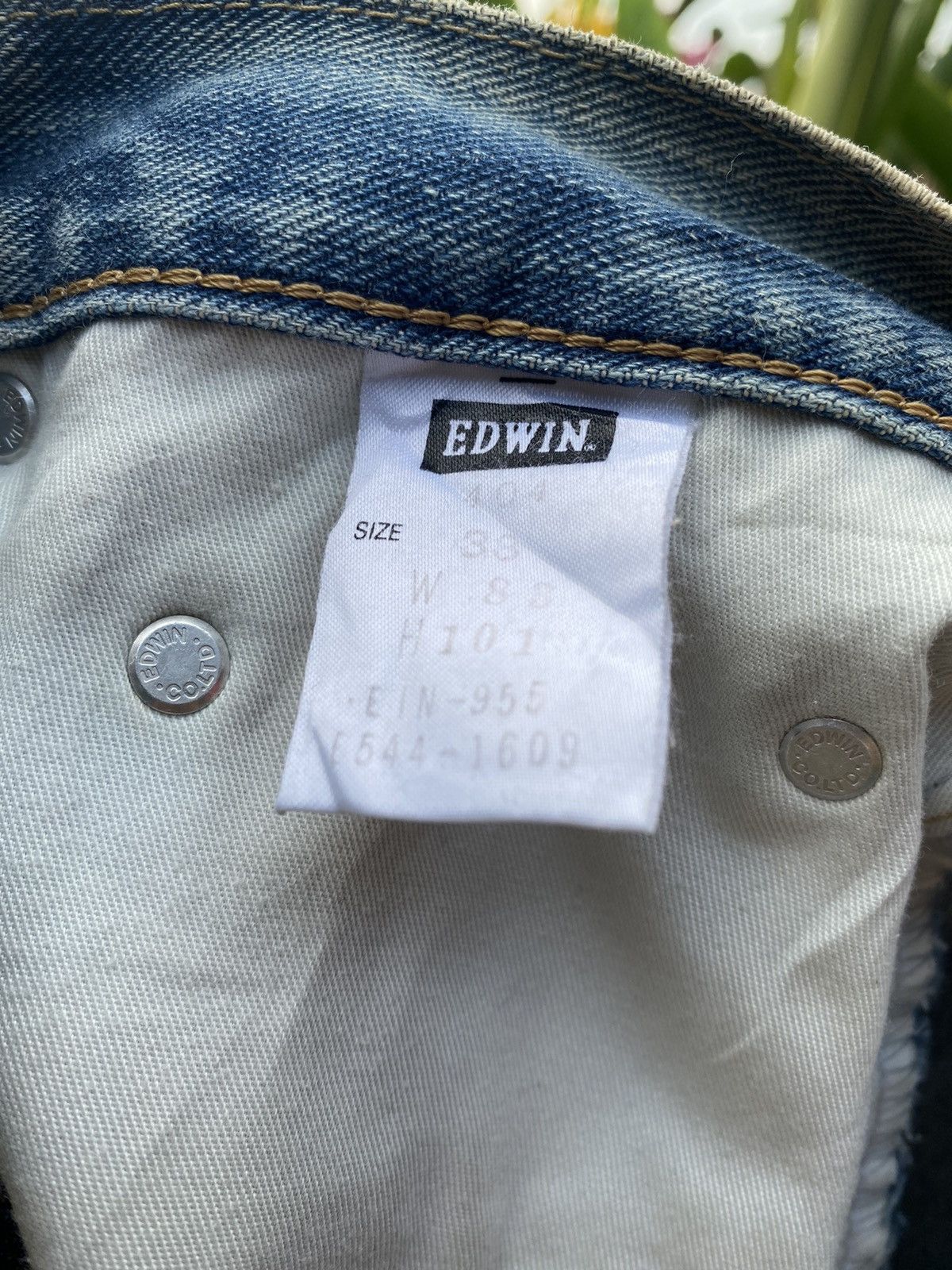 Edwin OFFER 🔥 Vintage Edwin 404 Distressed Blue Denim Jeans Size US 33 - 11 Thumbnail