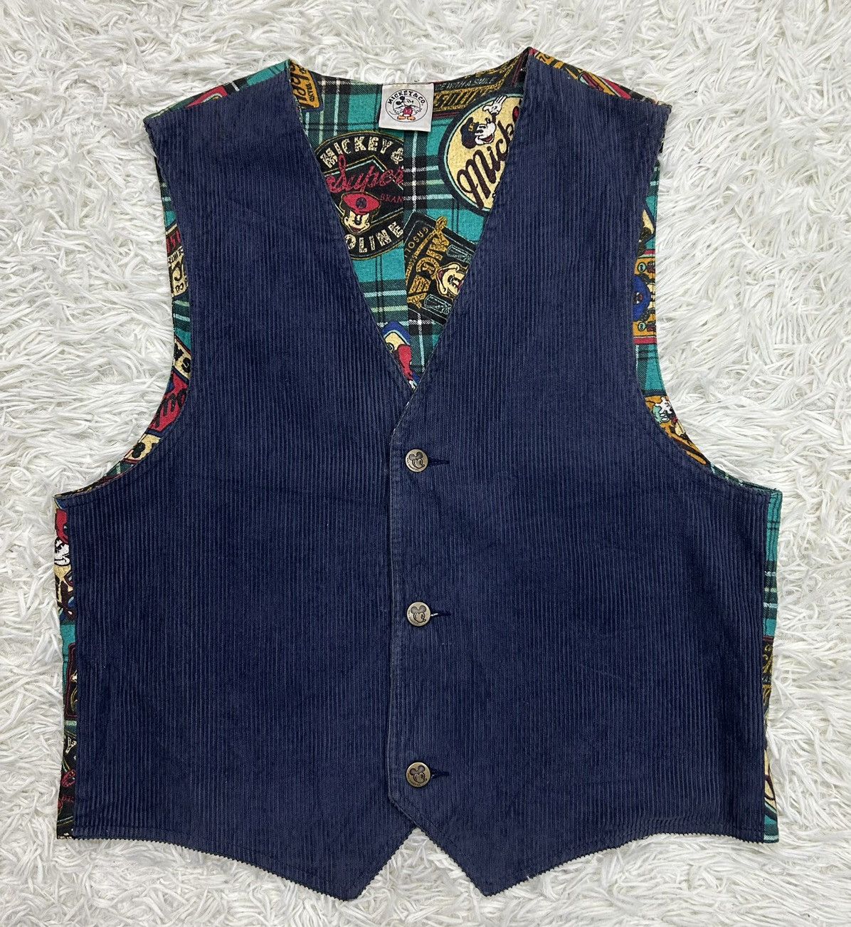 Mickey & Co. Velvet Full Print Vest