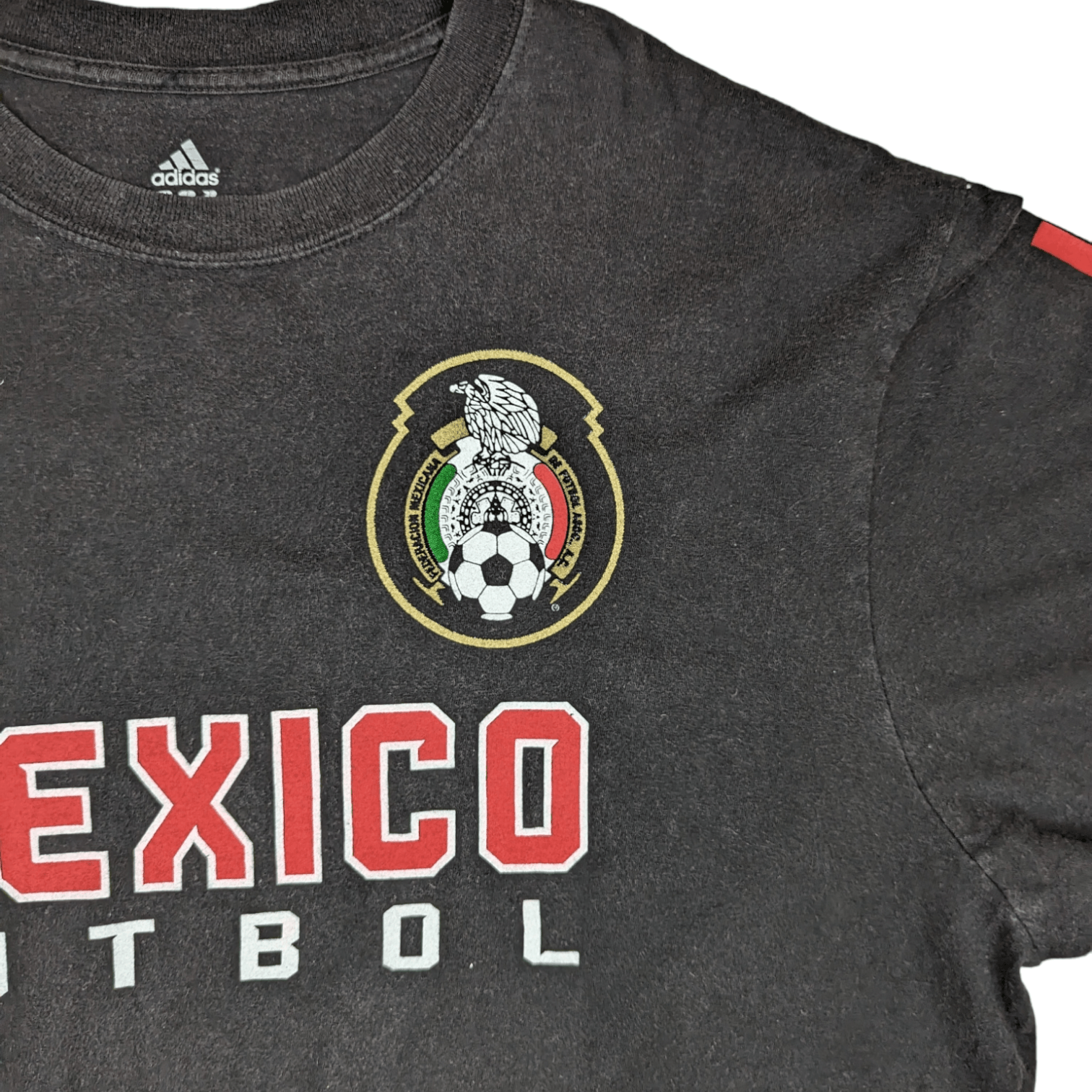 Adidas × Vintage Vintage ADIDAS Mexico Soccer Jersey Blanco T-Shirt Size US XL / EU 56 / 4 - 5 Thumbnail