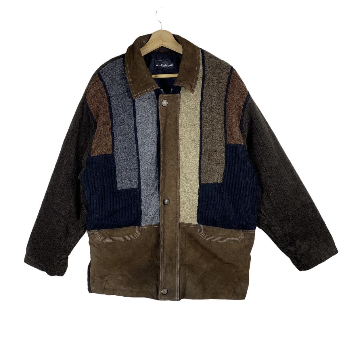 Vintage Vintage Arnaldo Bassini Knit Sweater Multicolour Jacket Size US L / EU 52-54 / 3 - 1 Thumbnail