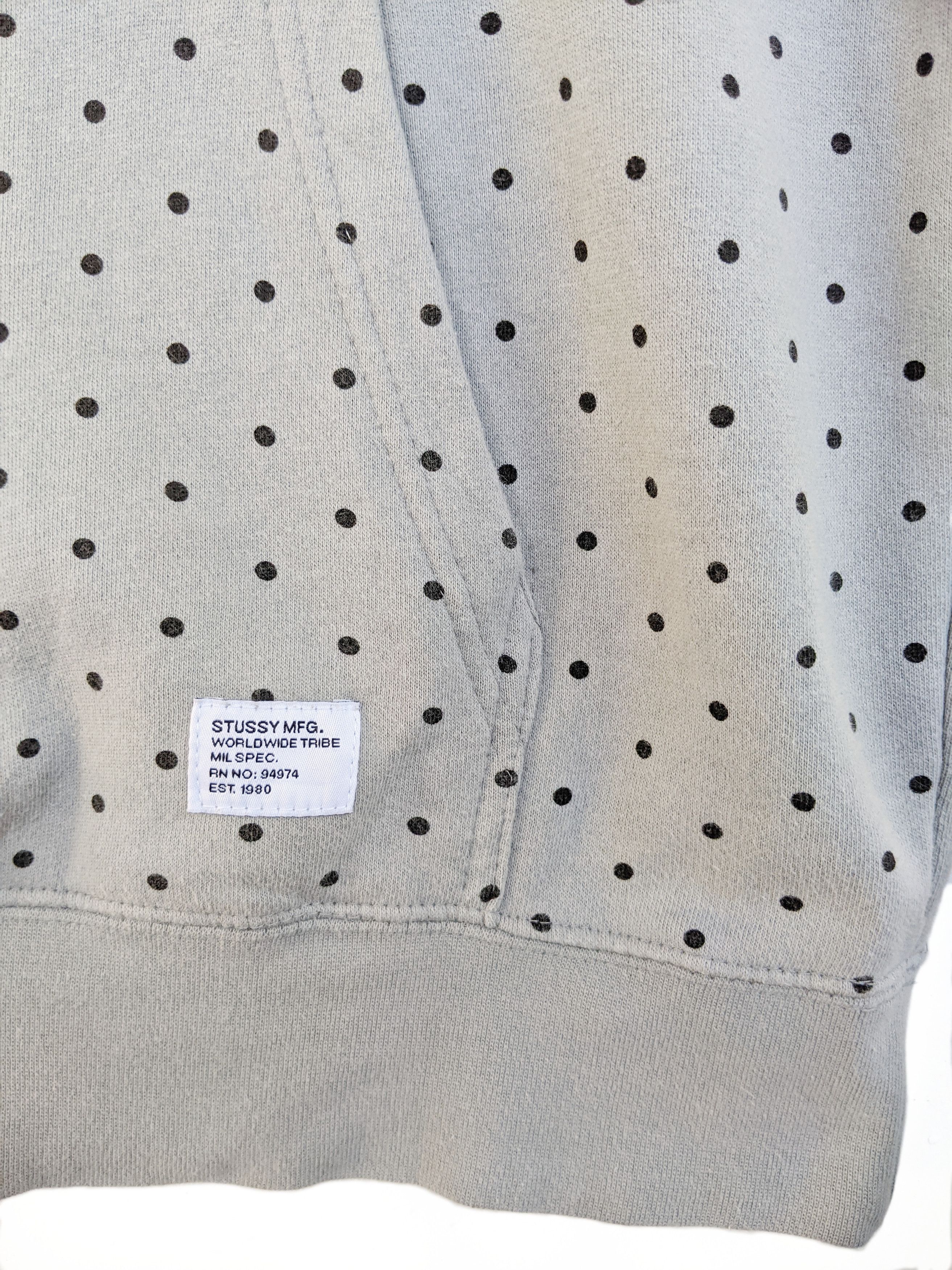 Stussy Stussy Polka Dot Pullover Hoodie/Size M Size US M / EU 48-50 / 2 - 4 Thumbnail