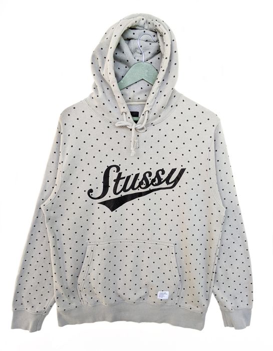 Stussy Stussy Polka Dot Pullover Hoodie/Size M | Grailed