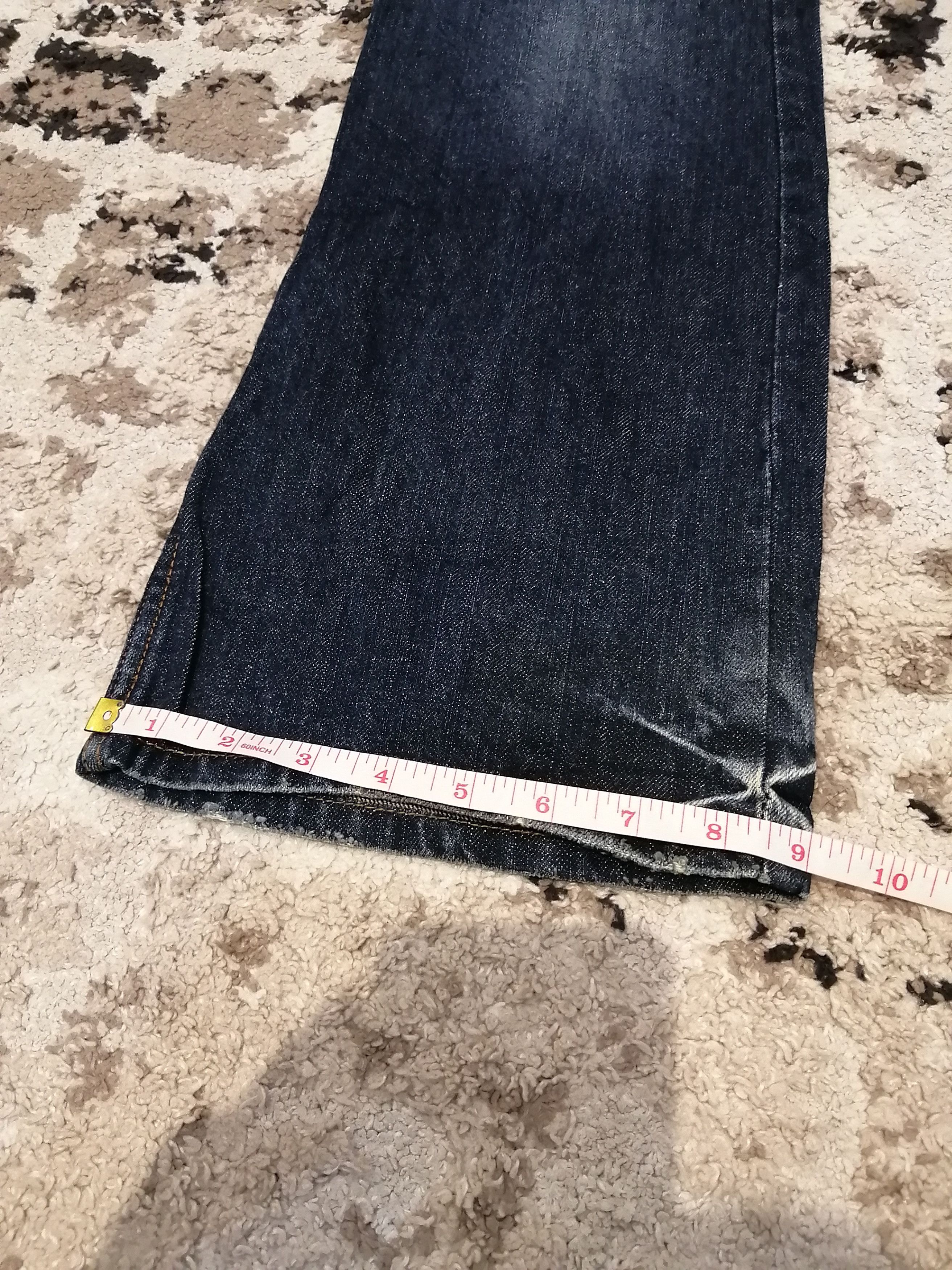 Japanese Brand Vintage Nylaus Japan Double Waist Flared Jeans Size US 31 - 12 Thumbnail