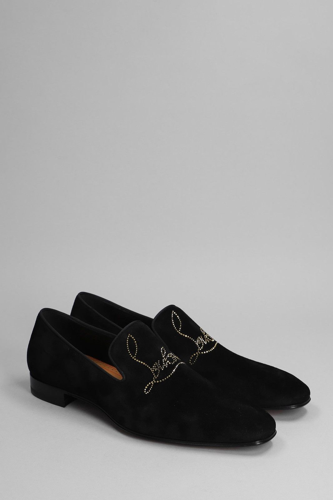Dandelion Leather Logo Detailed Shoes with crystals