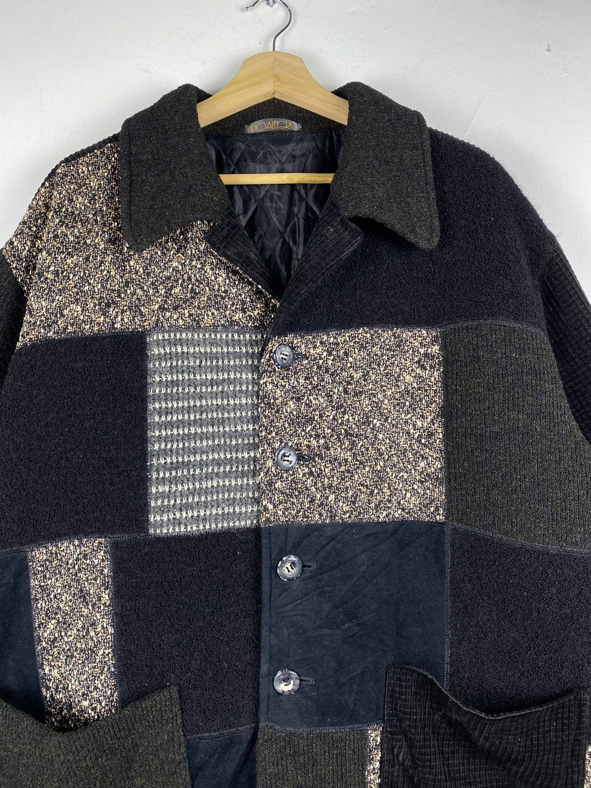 Japanese Brand Vintage Prio Alegre Kapital Style Patchwork Knit Jacket Size US M / EU 48-50 / 2 - 4 Thumbnail