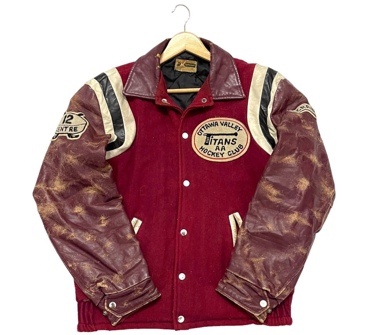 image of Oldvarsitystadium x Varsity Jacket Vintage 70's Old Varsity Jacket Ottawa Valley Hockey Club in Mar